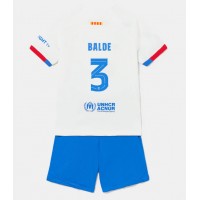 Stroje piłkarskie Barcelona Alejandro Balde #3 Koszulka Wyjazdowej dla dzieci 2023-24 Krótki Rękaw (+ szorty)